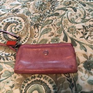 Leather coach wallet